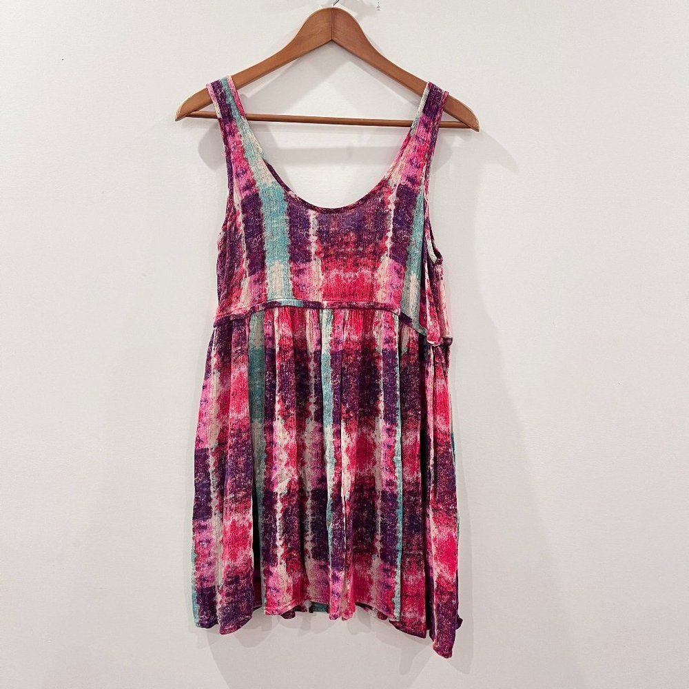 Ecote Multicolor Tie-Dye Mini Dress